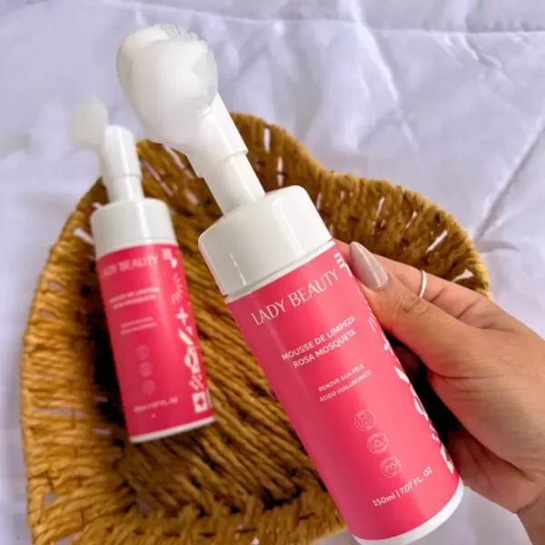 Mousse de limpeza Rosa Mosqueta - Lady Beauty - Imagem 2