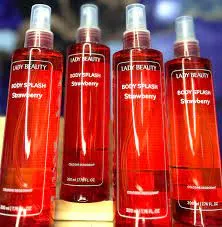 Body Splash Lady Beauty Strawberry - Perfume Refrescante Corporal 200ml - Imagem 3